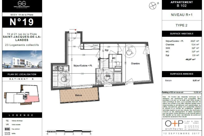Appartement T2 en location à SAINT-JACQUES DE LA LANDE (GES04310059-610) - Photo 10